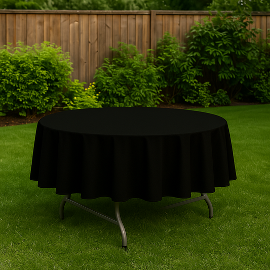 90 Inch Black Tablecloth Canada for Round Table