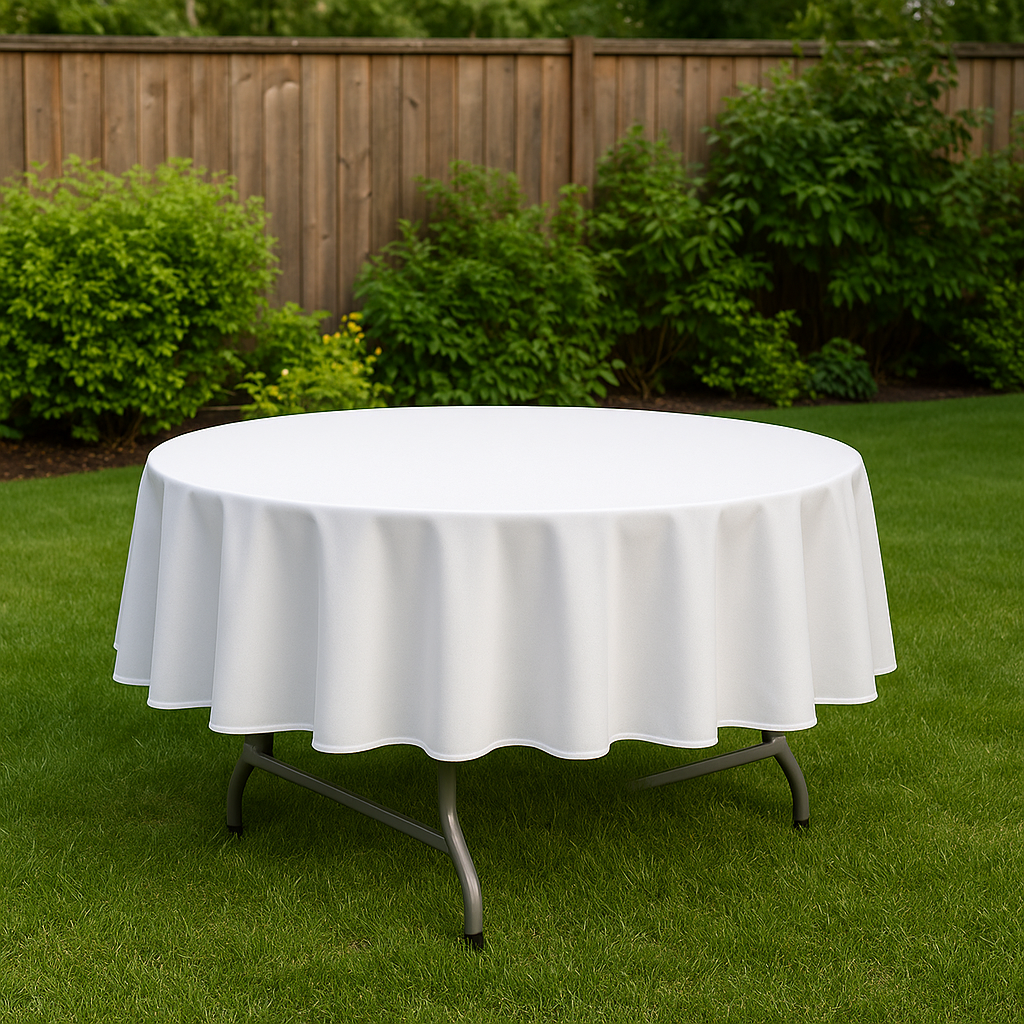 90 Inch White Tablecloth Canada for Round Table