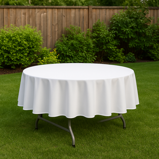 90 Inch White Tablecloth Canada for Round Table