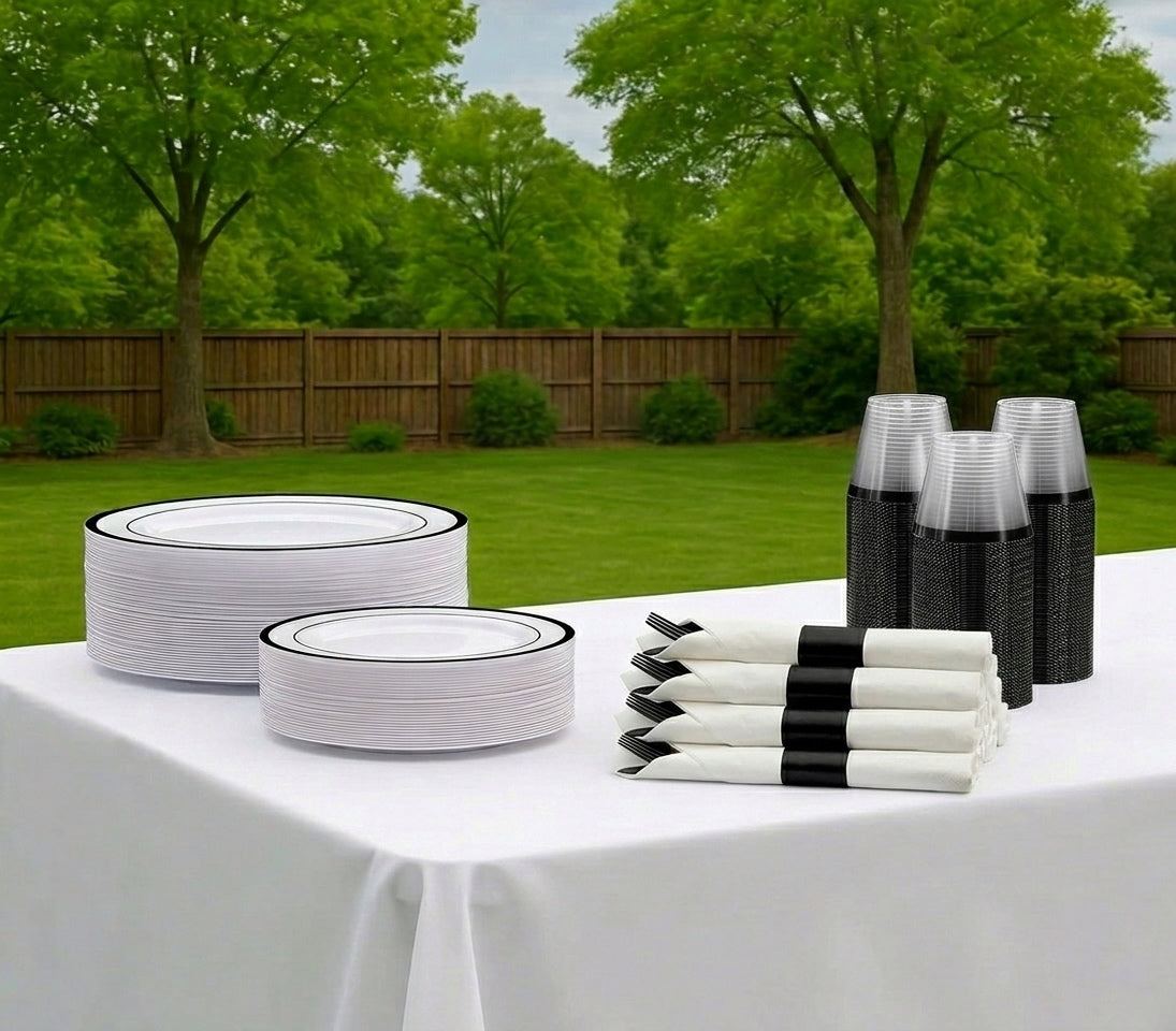 Premium Guest Disposable Dinnerware Set