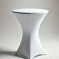 30” White Cocktail Table Cover Rentals