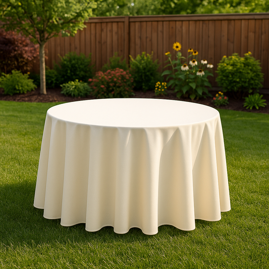 120 Inch Ivory Tablecloth Canada for Round Table