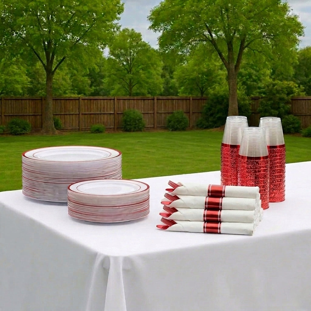 Premium Guest Disposable Dinnerware Set