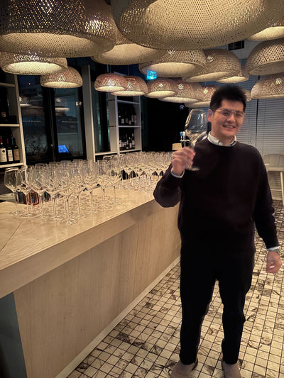 Luxury event glassware rental display for corporate and private events
