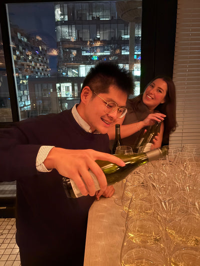 Event glassware rental setup for corporate cocktail events in Toronto