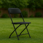 Black Plastic Folding Chairs Rental