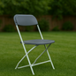 Grey Plastic Folding Chairs Rental