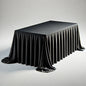 Black Rectangle Tablecloth Rentals